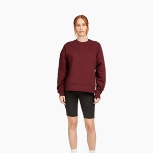 WeWoreWhat Burgundy Oversized Crewneck